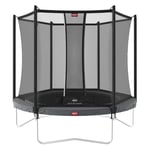 BERG Trampoline Favorit 200 grå Med sikkerhetsnett Comfort