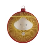 Alessi Christmas Tree Ball Joseph φ9cm 1 Piece White