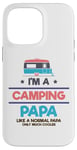 Coque pour iPhone 14 Pro Max Camping-car glacière Nature Lover Camping Papa Like Normal Papa