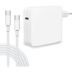 61W USB C Adaptateur Secteur Chargeur pour MacBook Pro 13-14", Macbook Air 13-12", iPad Pro 2021-2020-2019-2018 pour Charger L[621]