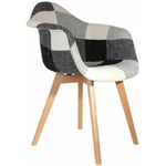 Fauteuil Scandinave Patchwork Olga