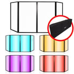 Lime Light Foldable Disco DJ Light Lighting Screen 4-Pan Façade Deck Stand Booth