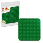 LEGO Duplo Plaque de Construction Verte - Jouet de Construction Montessori pour Tout-Petits dès 18 Mois - Support d’Exposition pour bébés Qui favorise Le Jeu et développe la motricité Fine 10460