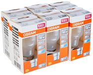 OSRAM LED Star ampoule LED à filament dépoli, culot B22d, blanc froid (4000K), forme d'ampoule, jeu de remplacement pour ampoules classiques 40W, 6-pack