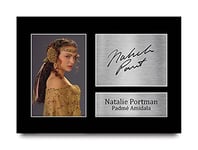 HWC Trading Natalie Portman Gift Signed A4 Printed Autograph Star Wars Gifts Padmé Amidala Print Photo Picture Display