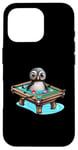 iPhone 16 Pro Billiards Penguin Hustler Pool Snooker Playing Pool Games Case