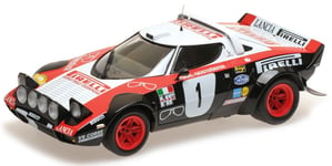 MINICHAMPS - Voiture du rallye de Saarland de 1978 LANCIA Stratos n°1 équipag...