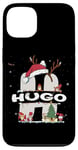 Coque pour iPhone 13 Chemise de Noël Hugo avec nom Hugo pour Noël amusant