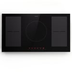 Induction Hob 90 cm Hot Plate Electric Hybrid Cooker 5 Zones Built-In Touch