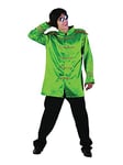 Bristol Novelty AC413 60's Musician Jacket | For Men | Blue SGT Pepper Budget, Green, Standard Halloween Halloween