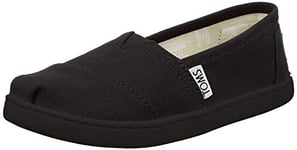 TOMS YOUTH ALPARGATA Black Canvas UK11.0