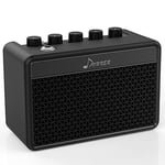 Donner 5W Ampli Guitare électrique, Mini Amplificateur de Guitare Rechargeable, Amplificateur de Guitare Portable avec Son Rétro Britannique, Son Propre, Overdrive Chaud, Distorsion Sauvage (DA-10)