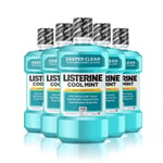 Listerine Coolmint Antibacterial Mouthwash 250ml - Pack of 6