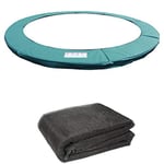 Greenbay Coussin de Protection pour Trampoline avec Filet de sécurité Autour de Enceinte avec 8 Manches 10FT