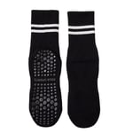 Grip Sock Yoga Sock Pilates Sock Halkfria strumpor med grepp för kvinnor Black One Size