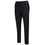 Regatta Womens Dayhike III Waterproof Breathable Isotex Strech Taped Seams Multi Pocketed Trousers - Black, 14