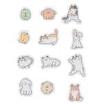2pack Cute Stationery Stickers Diary Small Fresh Boxed Decorativ C