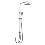 Kibath L433221 Colonne de douche télescopique quad sans robinetterie Plus, chrome brillant