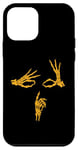 Coque pour iPhone 12 mini University Varsity-Gold Squelette Shh Say Less Varsity-Gold