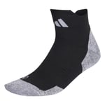 adidas Run Grip Sokker Str. XS 34-35 Unisex - Svart, Perfekt for Løping og Trening