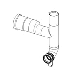 Tece Avtrekksrør F/sisterne DN 70 Venstre