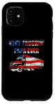 Coque pour iPhone 11 Meilleur papa camionneur de tous les temps - Truck Driver Dad Funny USA