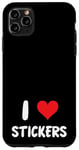 iPhone 11 Pro Max I Love Stickers - Heart - Art Artist Journal Journaling Case