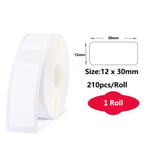 NIIMBOT-Papier thermique auto-adhésif pour mini imprimante D11,D101,D110,autocollant étanche blanc,rouleaux de ruban adhésif coloré - Type 12x30mm 210pcs #A