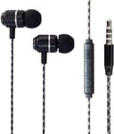 Moto G50 - Earphones In-Ear Headphones Earbuds with 3.5mm Jack [Remote & Microphone] Noise Isolating, High Definition For Motorola Moto G50 (BLACK)