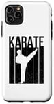 Coque pour iPhone 11 Pro Max Ceinture noire rétro karaté arts martiaux combattant Sensei Defense