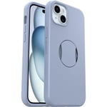 OtterBox OtterGrip Symmetry Coque pour iPhone 15 Plus/iPhone 14 Plus avec MagSafe, résistante aux Chocs et aux Chutes, avec Grip intégré, testée 3X Normes MIL-STD 810G, Bleu