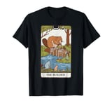 Fun Tarot Card The Builder Beaver Building Spiritual Reader T-Shirt