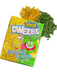 Dweebs Sour Candy - Knasende Godteri med Lemonade og Eplesmak 45 gram