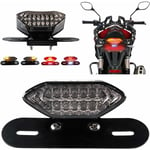 Beijiyi - Feux arrière à led pour moto Feux de freinage intégrés et clignotants Témoin lumineux 5W 20LED Frein de marche clignotant Support de plaque