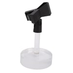 Desktop Microphone Stand Adjustable Table Mic Stand Clear Base Fits Most Mi BGS