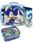 Sonic the Hedgehog Sonic , Tails & Knuckles Placement Print Lunch Bag Bottle