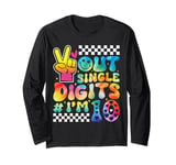 Peace Out Single Digits I'm 10 Birthday Girl 10th Years Old Long Sleeve T-Shirt