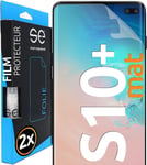 Pour Film Protection Samsung S10 Plus D'écran Antireflet - 2x Films En Set, Protection Film S10 Plus Mat Comme Alternative Au Anti-Reflet Verre Trempé Samsung Galaxy Ecran S10 Plus