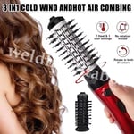 3 in1 Hot Air Styler and Rotating Hair Dryer Hair Straightener Curler Brush Comb