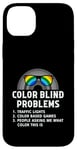 Coque pour iPhone 14 Plus Color Blind Problems Lunettes de test de cécité Arc-en-ciel