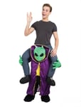 Alien Piggyback All-in-one Step-in Fancy Dress Costume Size Up To 38"/40"