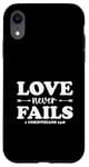 Coque pour iPhone XR 1 Corinthiens 13:8 Verset biblique inspirant chrétien