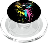 Drone Splash Art Quadrocopter Pilote de drone Retro Drone PopSockets PopGrip pour MagSafe