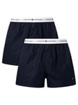 Tommy Hilfiger2 Pack Signature Cotton Essentials Woven Boxers - Desert Sky