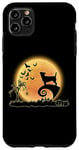 Coque pour iPhone 11 Pro Max Jack Russell Terrier Chien Effrayant Lune Drôle Halloween