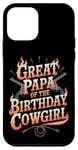 iPhone 12 mini Great Papa Western Birthday Great Papa Birthday Cowgirl Case