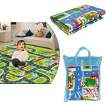 Hofuton Tapis de Jeux Bébé Enfant, Tapis de Jeu Circuit Voiture de Course 160x130CM