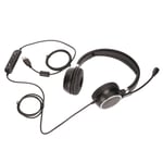 Telephone Headset Volume Adjustment Mic Mute Usb Pc Headset For Call Center MPF