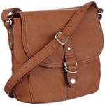 s.Oliver (Bags) Slouchy Tube 39.307.94.6860, Damen Schultertaschen 26x20x10 cm (B x H x T), sacs bandoulière femme - Marron - Braun (Braun 0009), 26x20x10 cm (B x H x T) EU