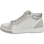 ARA Femme Rome Basket, Nebbia White Silver 12 44499 91 Chaussures, 37.5 EU